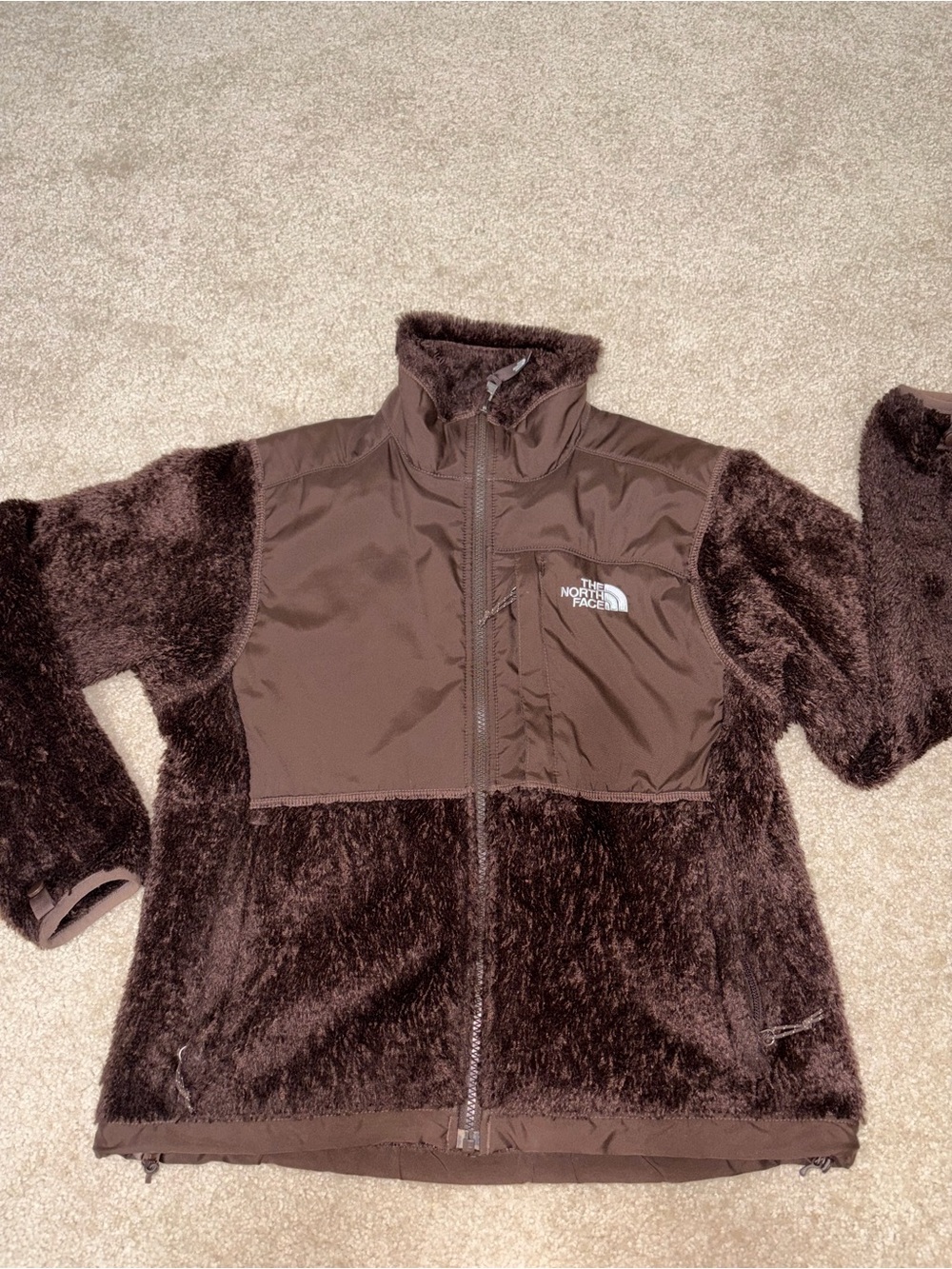 The North Face Brown Teddy Fleece Jacket